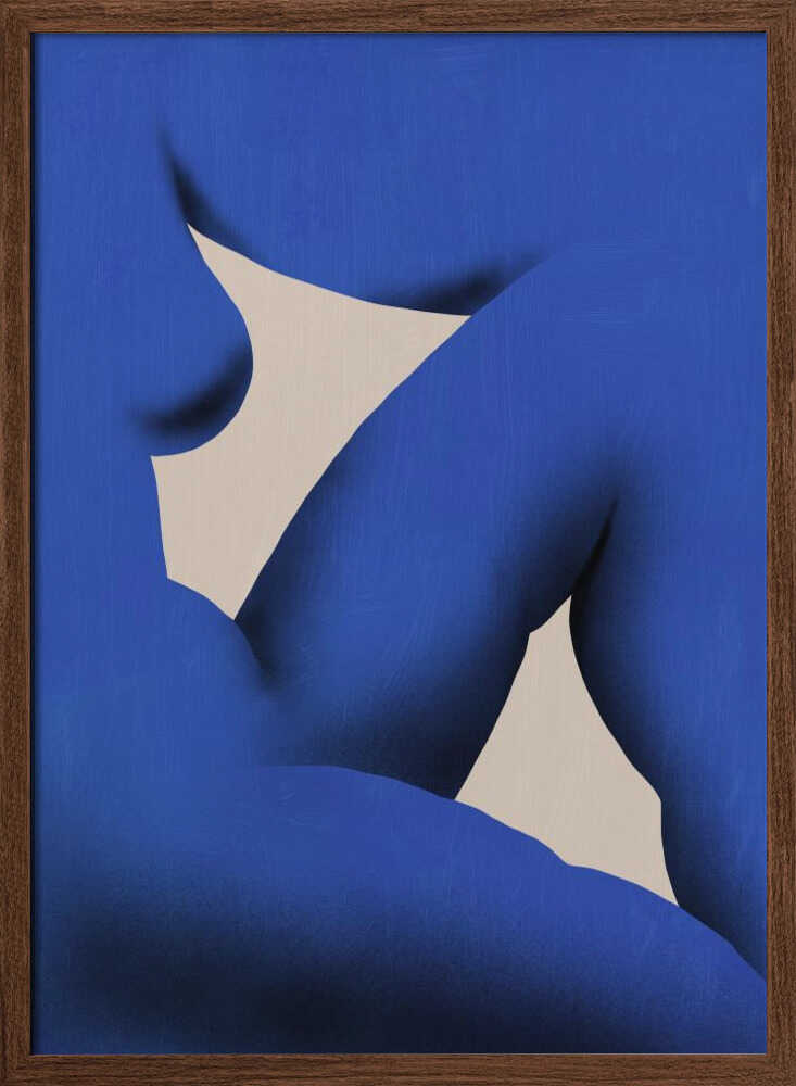 Serene Blue Figure - XL Poster