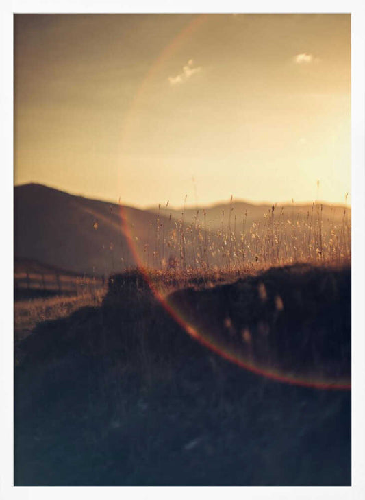 Golden Hour Mountains - XL Poster