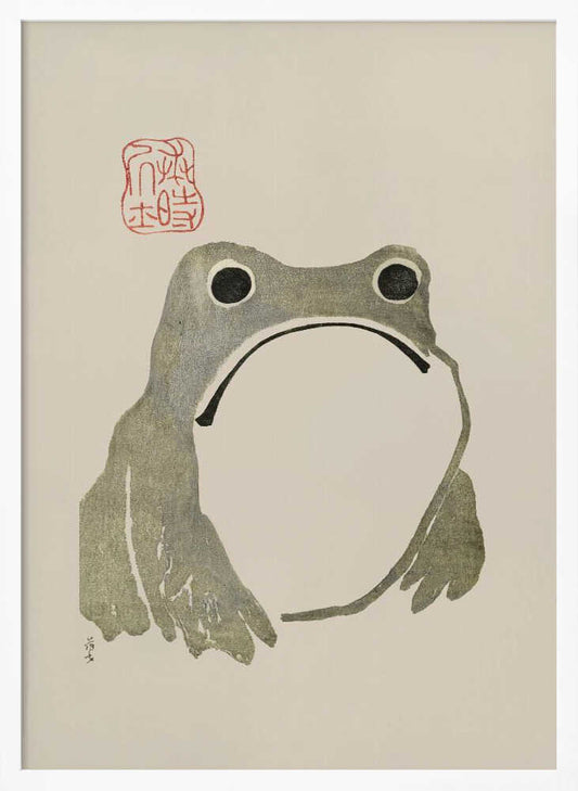 Grumpy Frog I Original - XL Poster