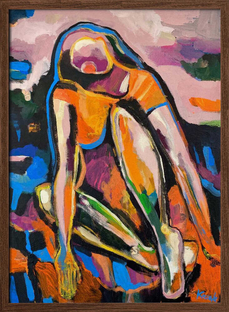 Colorful Abstract Woman - XL Poster