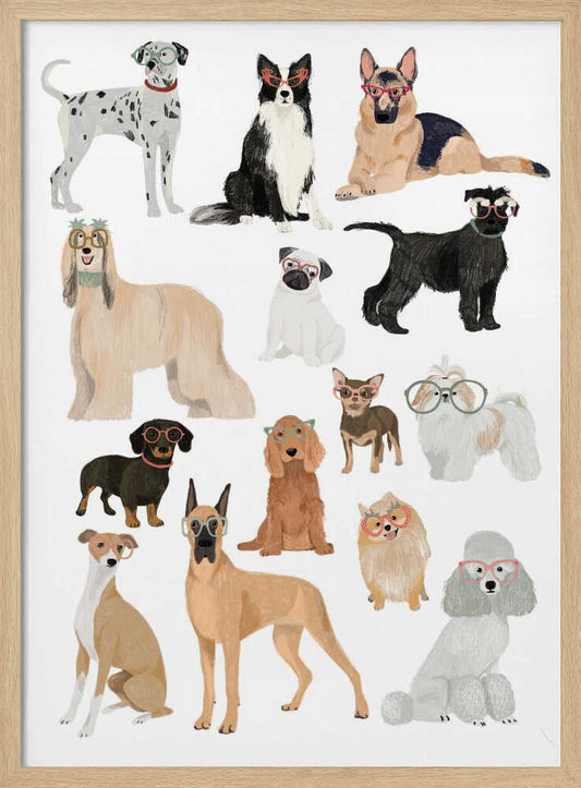 Cute Dogs With Glasses – B2B