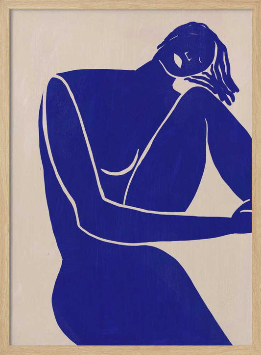 Elegant Blue Figure – B2B