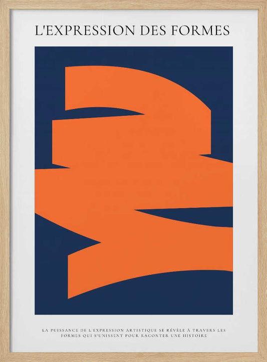 Orange Blue Abstract Forms – B2B