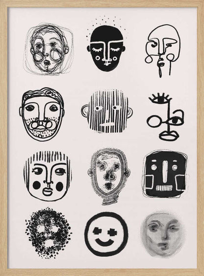Faces of Emotion - XL Poster