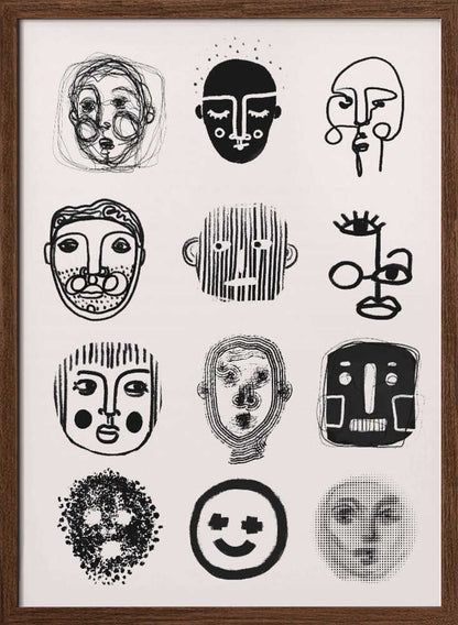 Faces of Emotion - XL Poster