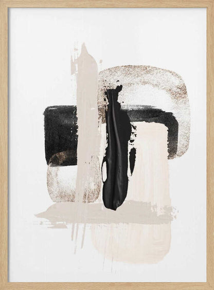 Modern Neutral Brush Strokes - XL Poster