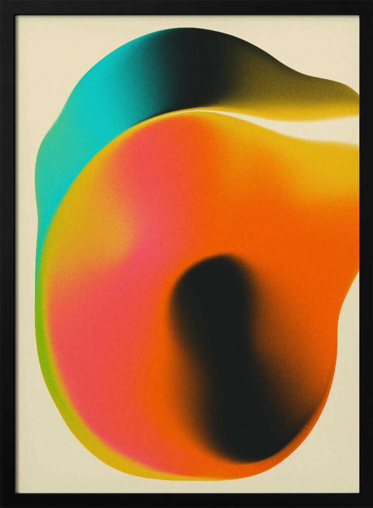 Vibrant Fluid Shapes - XL Poster