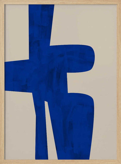 Modern Blue Forms - XL Poster