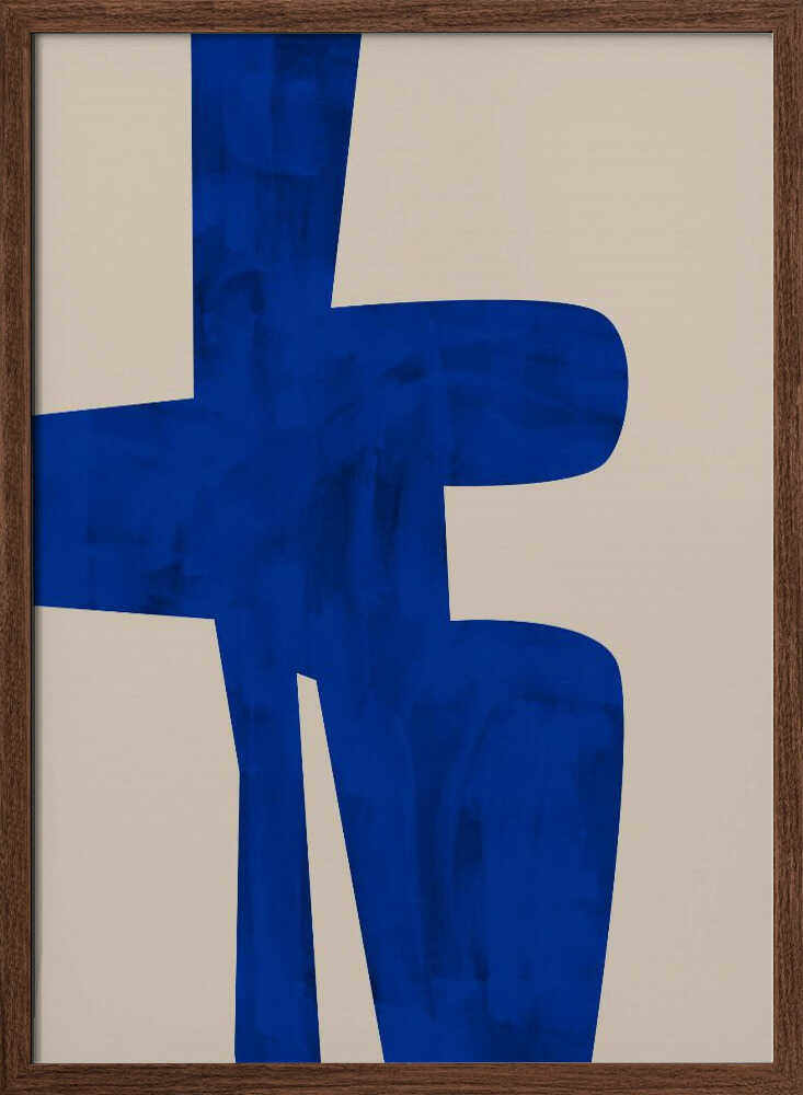 Modern Blue Forms - XL Poster
