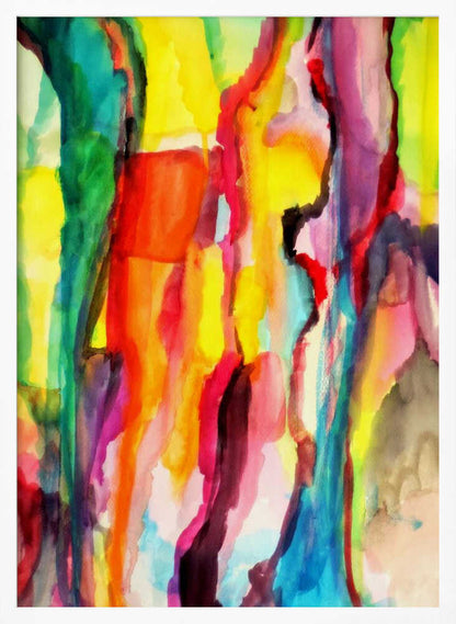 Vibrant Fluid Abstract Colors - XL Poster