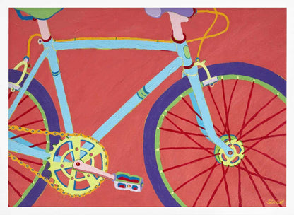 Bright Retro Bicycle - XL Poster