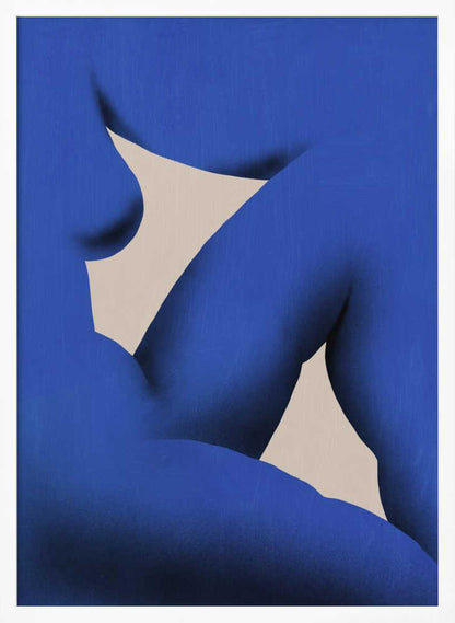 Serene Blue Figure - XL Poster