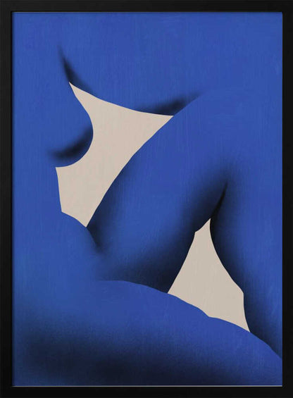 Serene Blue Figure - XL Poster