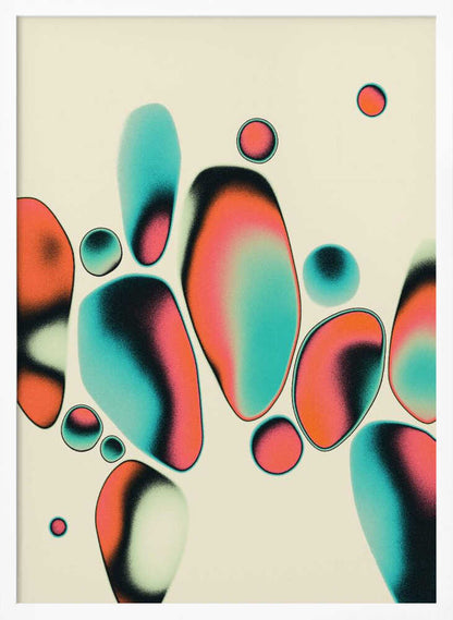 Vibrant Fluid Shapes - XL Poster