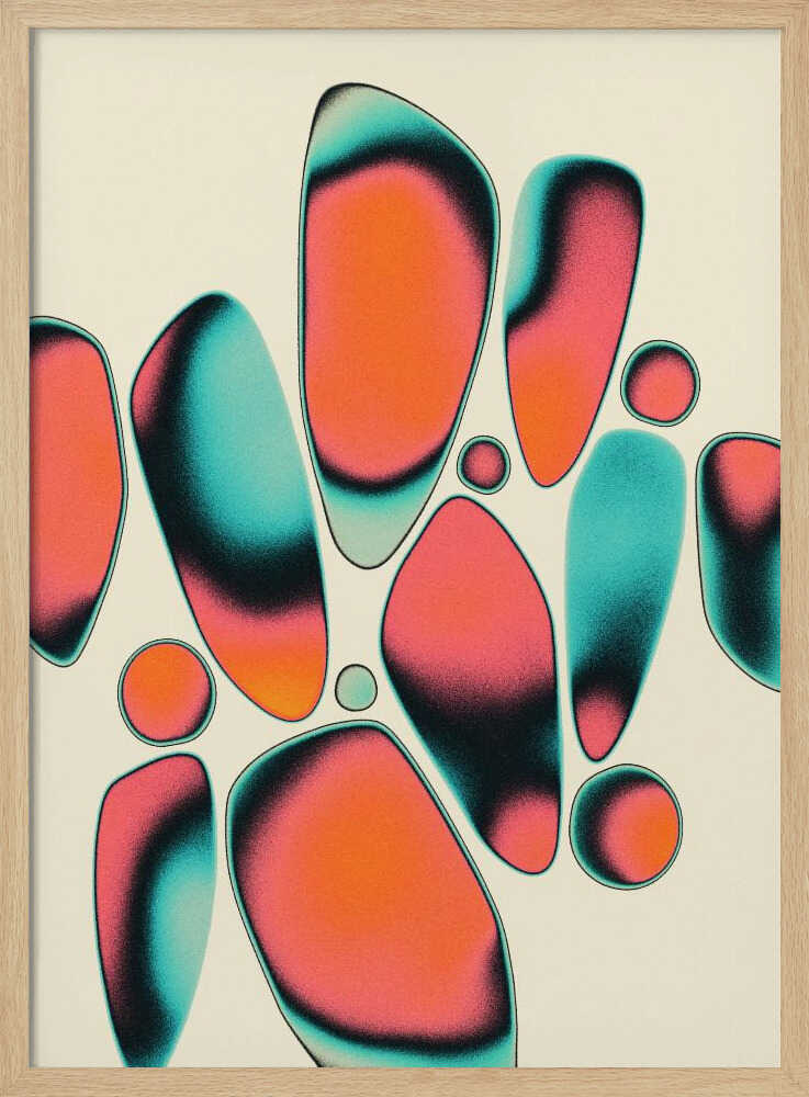 Vibrant Gradient Shapes - XL Poster
