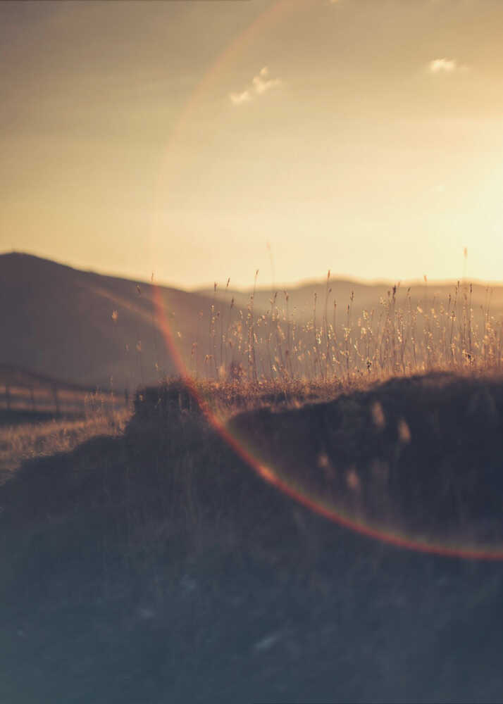 Golden Hour Mountains - XL Poster