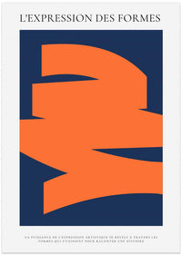 Orange Blue Abstract Forms – B2B