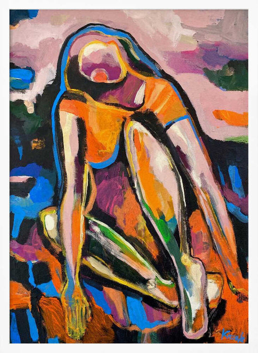 Colorful Abstract Woman - XL Poster