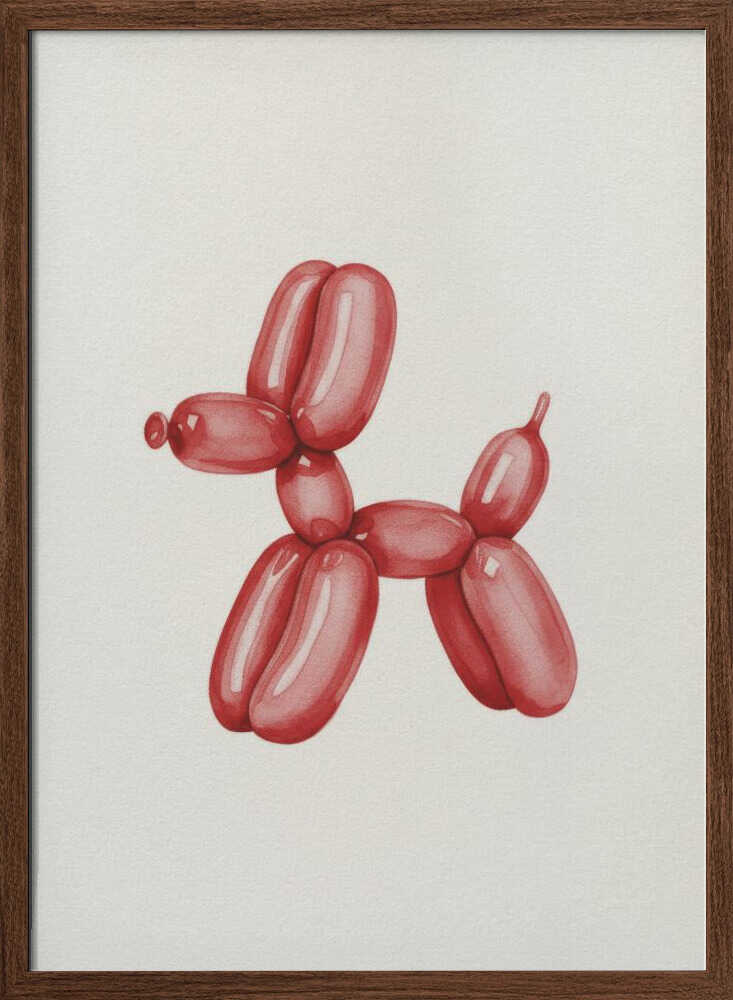 Red Balloon Dog - XL Poster