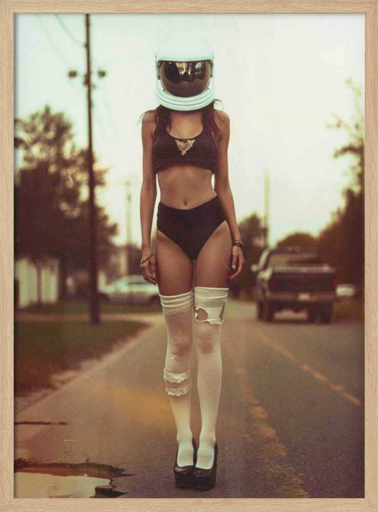 Enigmatic Road Figure - XL Poster