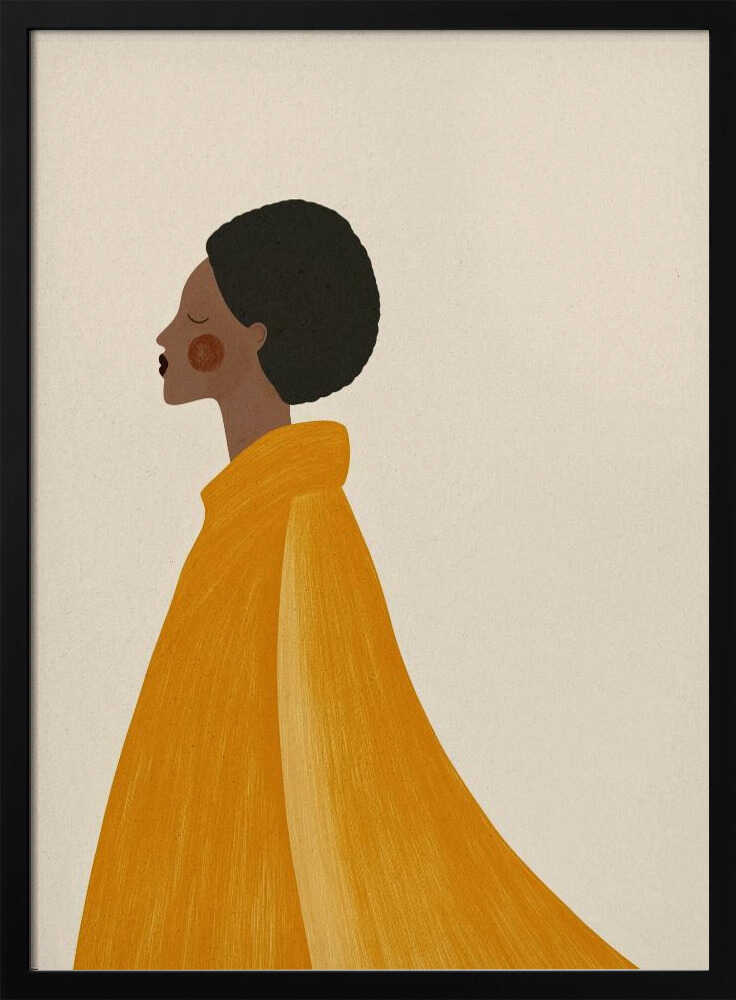 Woman In Yellow Cape - XL Poster