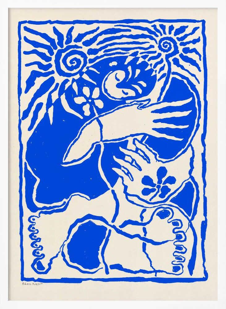 Protection (blue) - XL Poster