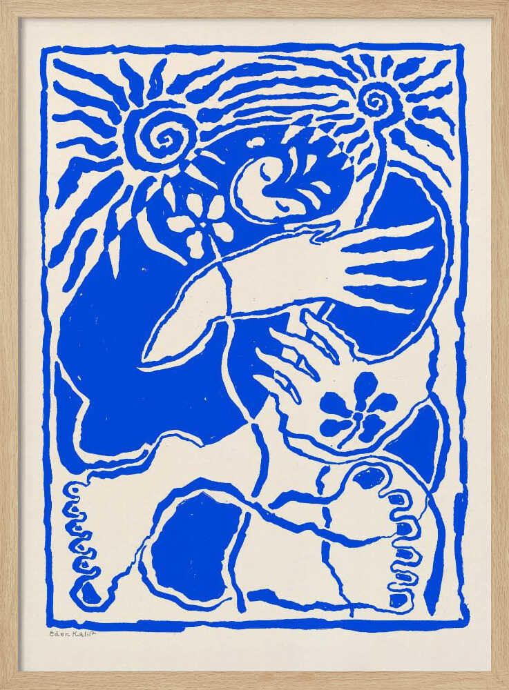 Protection (blue) - XL Poster