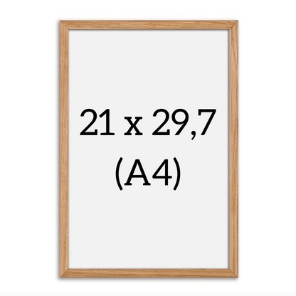 Massiv egeramme A4 (21 x 29,7 cm)
