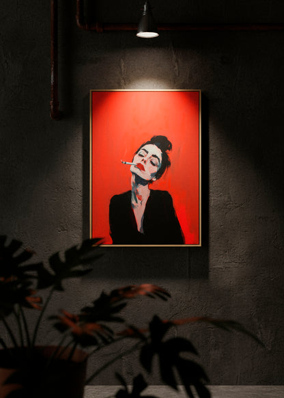 RED - on Canvas - HelloPoster.com