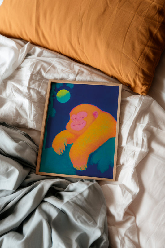 Dreaming Monkey - HelloPoster.com