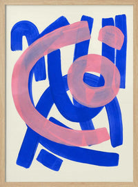 Vibrant Blue Pink Abstract – B2B