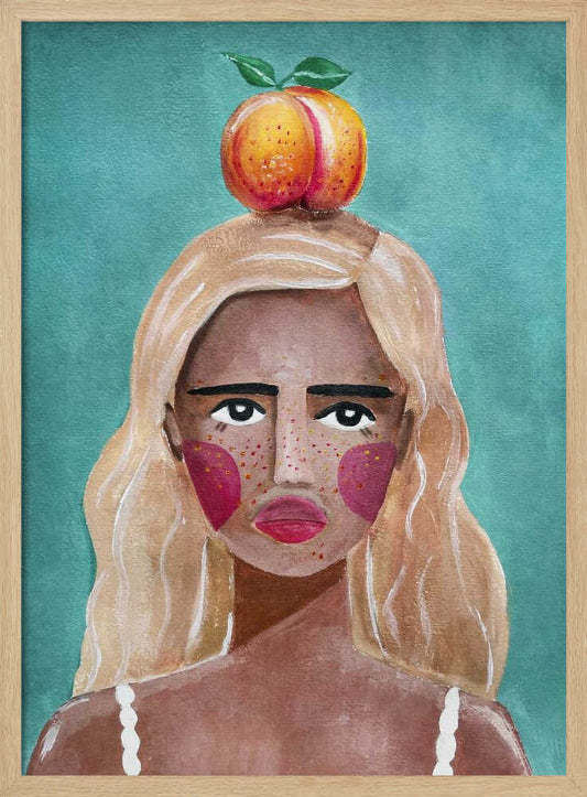Woman With Peach – B2B