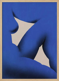 Minimalist Nude In Striking Blue Tones – B2B