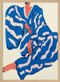 Sitting Blue Kimono – B2B