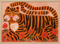 Sleeping Tiger in a Flower Garden – B2B
