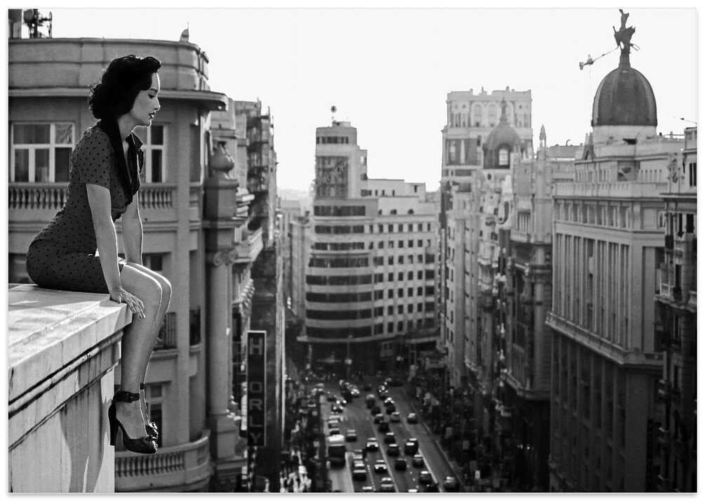 Elegant Woman City Rooftop – B2B
