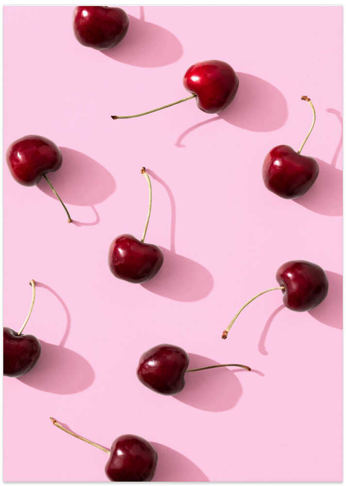 Cherries on pink background – B2B