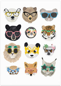 Playful Animals with Glasses – B2B