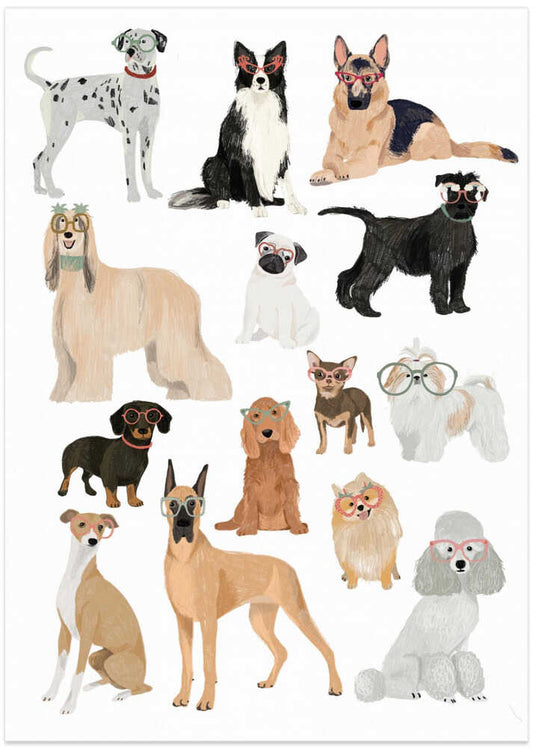 Cute Dogs With Glasses – B2B