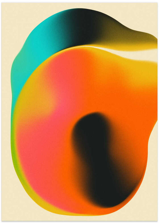 Vibrant Fluid Shapes - XL Poster