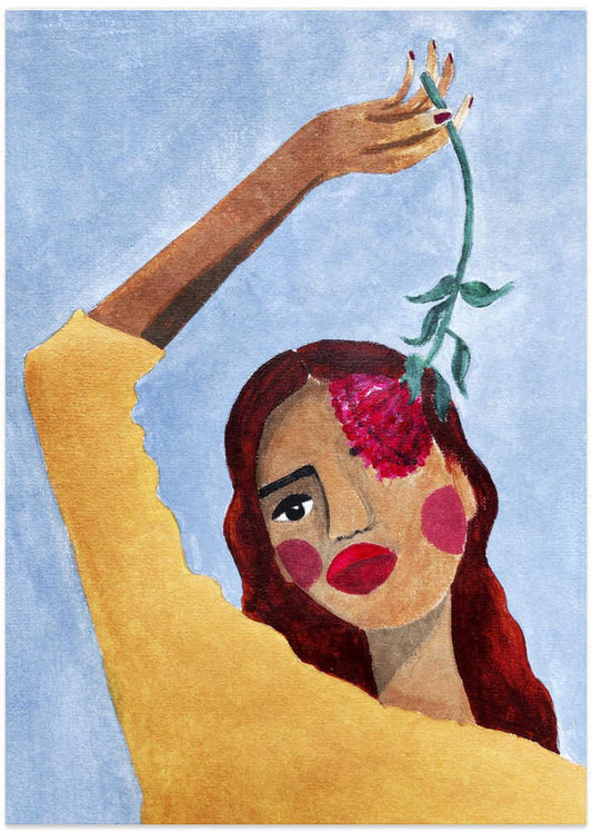Magda with flower – B2B