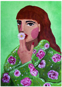 Woman Smoking a Flower – B2B