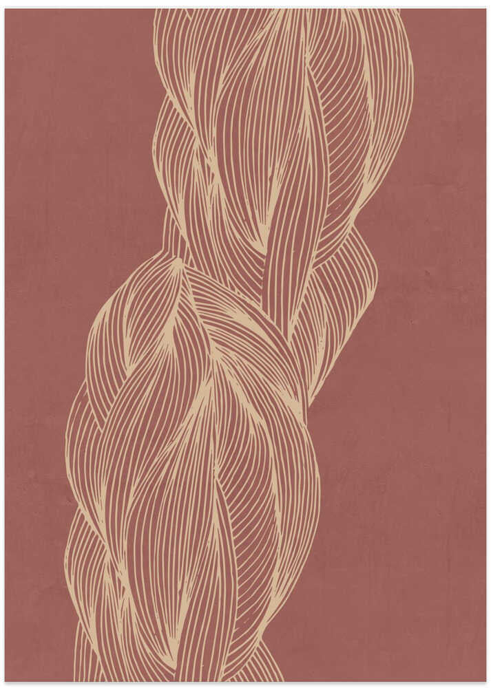 Organic Braided Flow - XL Poster