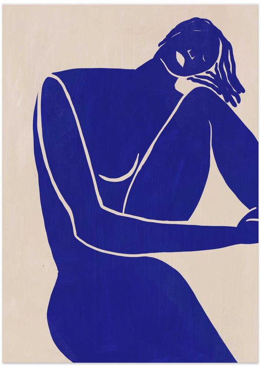 Elegant Blue Figure – B2B