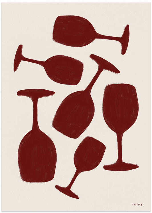 Scattered Wine Glasses – B2B