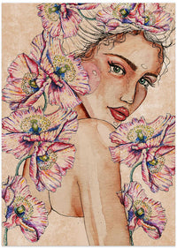 Woman wih Poppies – B2B