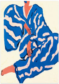 Sitting Blue Kimono – B2B