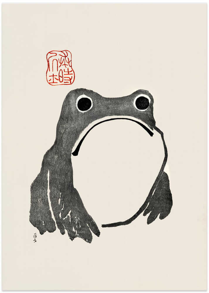 Grumpy Frog I Black – B2B