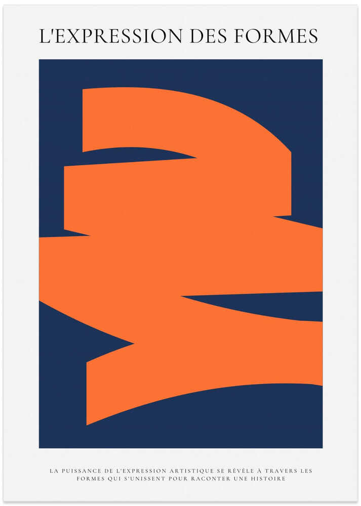 Orange Blue Abstract Forms – B2B