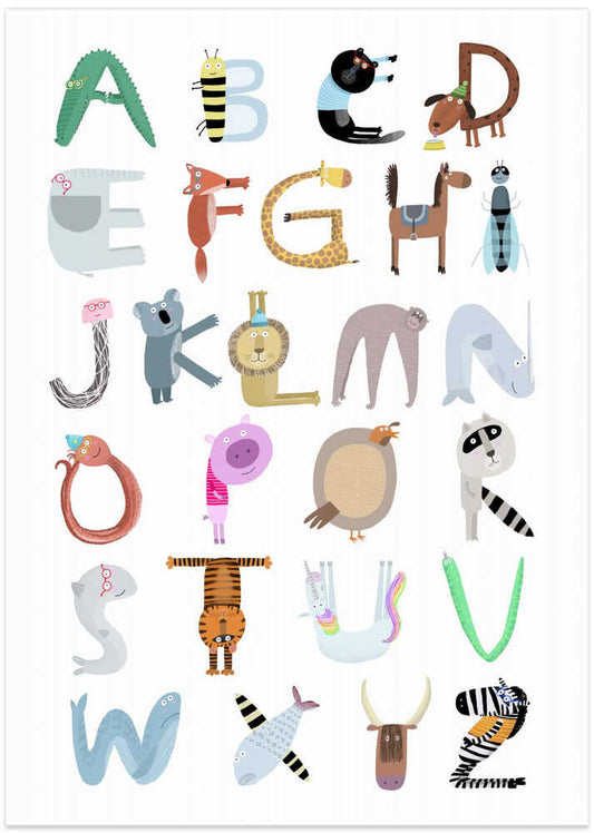 Whimsical Animal Alphabet – B2B
